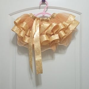 Golden Mesh & Ribbon Tutu. NEW